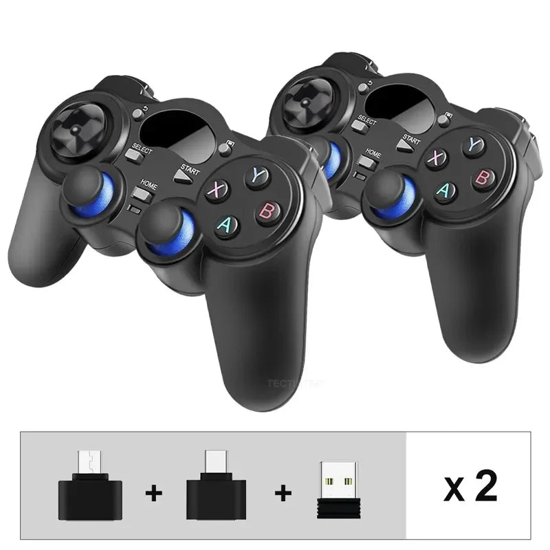 Manette de jeu sans fil Android, 2.4 ghz, Joystick, avec convertisseur OTG, pour PS3, smartphone, tablette, PC, Smart TV Box