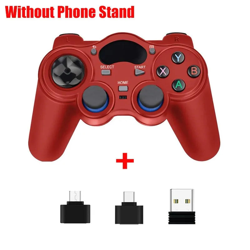 Manette de jeu sans fil Android, 2.4 ghz, Joystick, avec convertisseur OTG, pour PS3, smartphone, tablette, PC, Smart TV Box