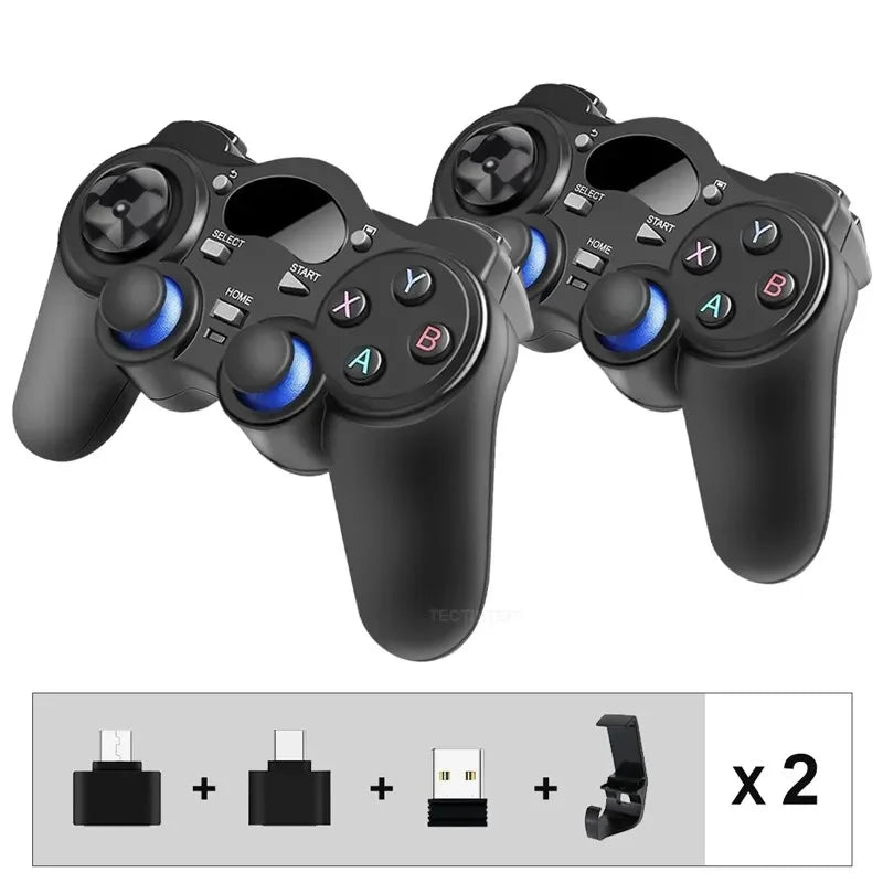 Manette de jeu sans fil Android, 2.4 ghz, Joystick, avec convertisseur OTG, pour PS3, smartphone, tablette, PC, Smart TV Box